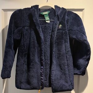 L.L. Bean Kids Dark Blue Fleece Jacket NWOT